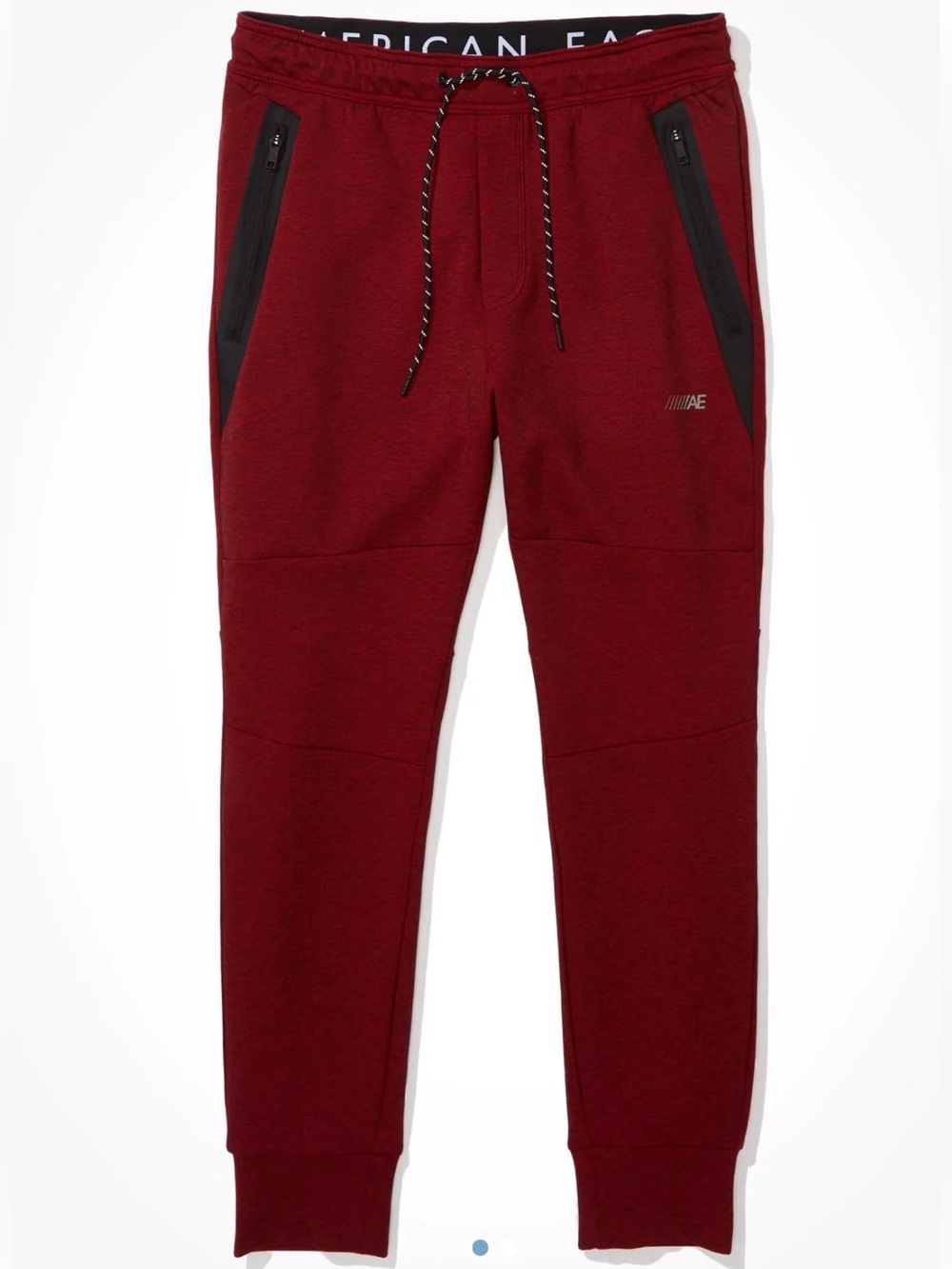 American Eagle Active 24/7 Men's Maroon Jogger Pants w/ Zip Pockets Medium